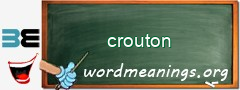 WordMeaning blackboard for crouton